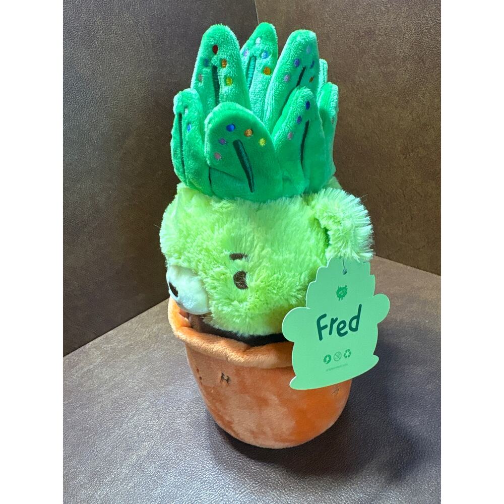 Moriah Elizabeth Fred Plush Plant Bear in Pot Green Succulent Character Toy NWT - Picture 11 of 12